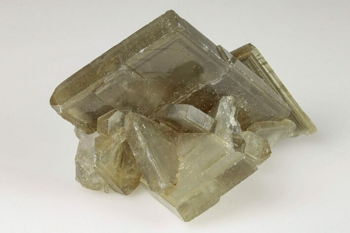 Tabular Barite Crystal Cluster with Phantoms - Peru #204750